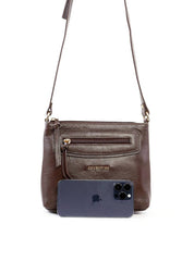 Bolsa Tote Transversal com Bolso Frontal - Cacau BSI-6459 - CA