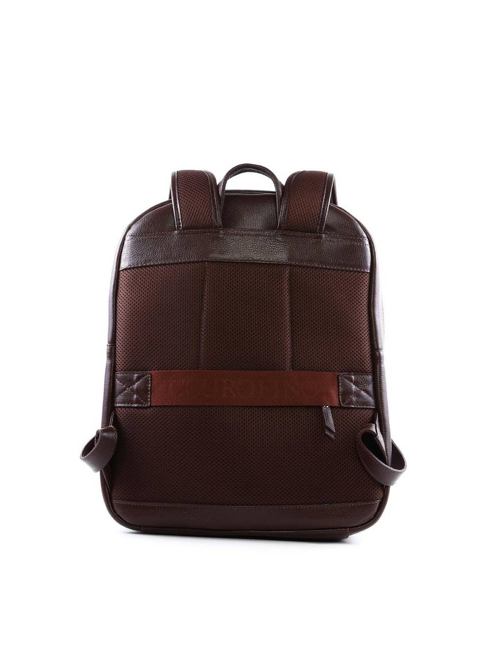 Mochila Casual Arredondada em Couro - Cacau MEI-459 - CA