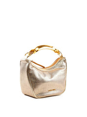 Bolsa Hobo com Alça Geométrica e Corrente - Ouro BSI-6428 - AU