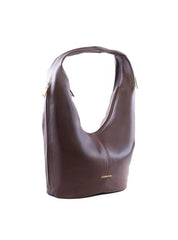Bolsa Hobo Grande com Bolso Lateral - Cacau BSI-6401 - CA