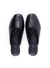 Mule Liso de Bico Quadrado - Preta SD-12089 - PR