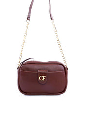 Bolsa Tote Pequena com Alça de Corrente - Cacau BSI-6328 - CA