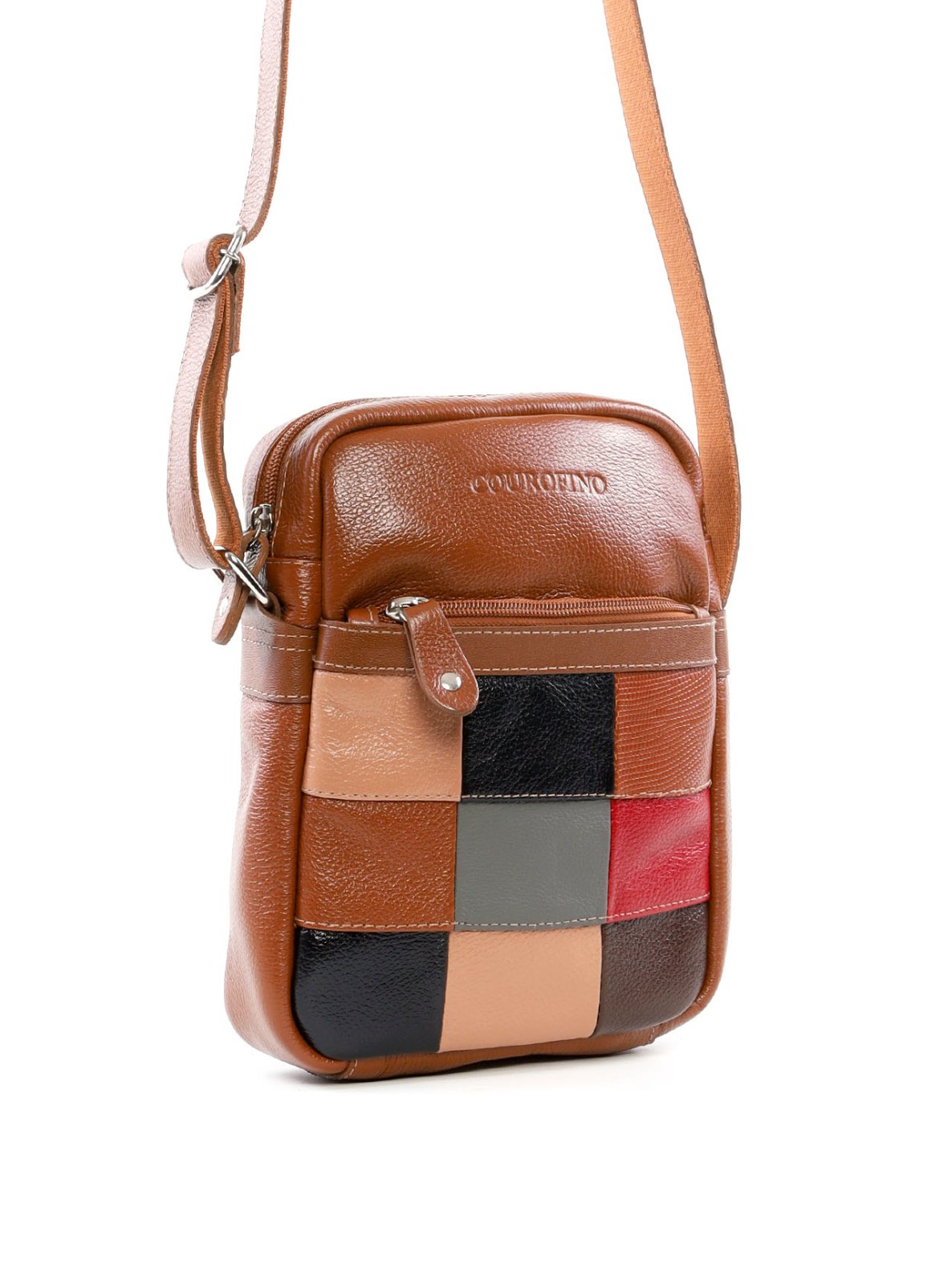 Bolsa Tiracolo com Detalhe Frontal de Retalhos BSI-6514 - CS