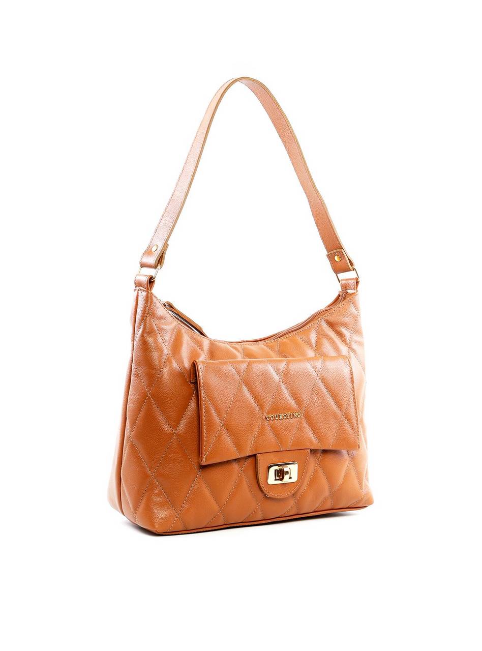 Bolsa Hobo com Costura Aparente - Castor BSI-6445 - CS