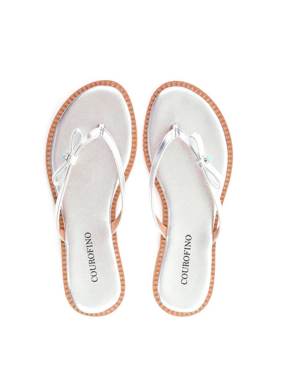 Rasteira de Dedo com Fivela - Prata SDI-11914 - PT