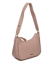 Bolsa Hobo de Ombro com Detalhes na Lateral - Nude BSI-5952 - NU