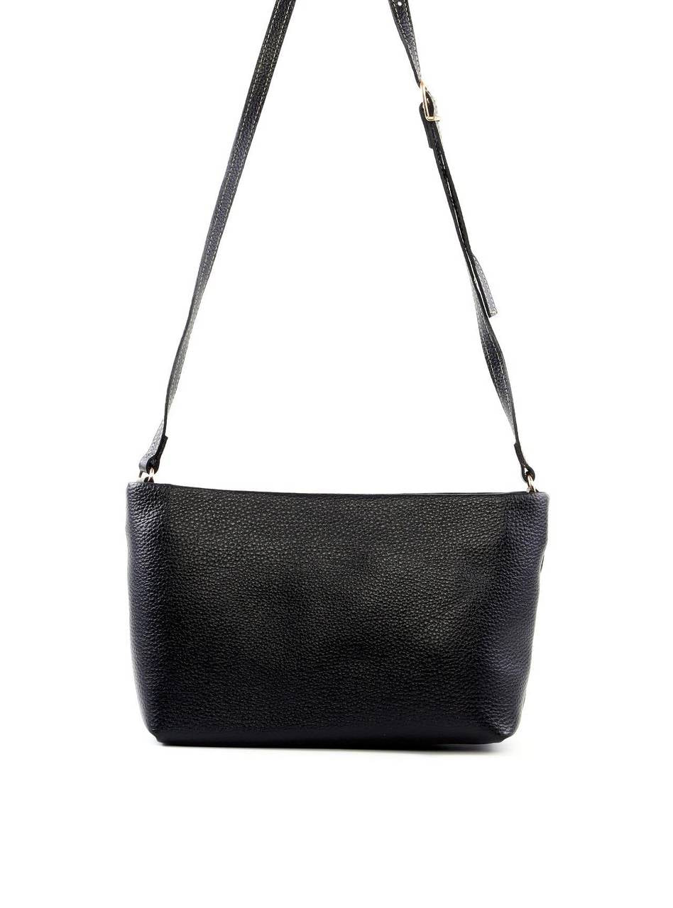 Bolsa Tote Transversal com Recortes em V - Preta BSI-6435 - PR