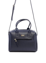 Bolsa Baú Transversal com Bolso Frontal - Preta BSI-6062 - PR