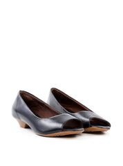 Scarpin com Saltinho Bloco Peep Toe - Preto SDI-12189 - PR