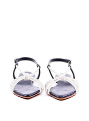 Rasteira Bico Fino com Tira de Strass - Preta SDI-11937 - PR