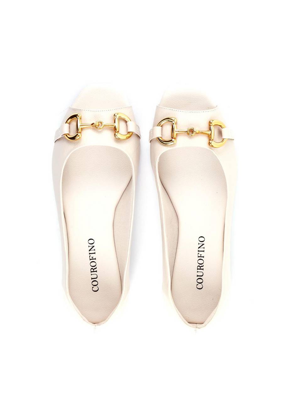 Sapatilha Peep Toe Enfeite Bridão - Fenno SDI-11982 - FE