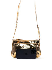 Bolsa Transversal Pequena com Bolso Frontal BSI-6519 - AU