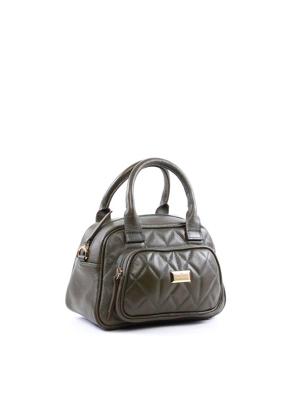 Bolsa Tote em Matelassê com Alça Dupla - Verde BSI-6367 - VD
