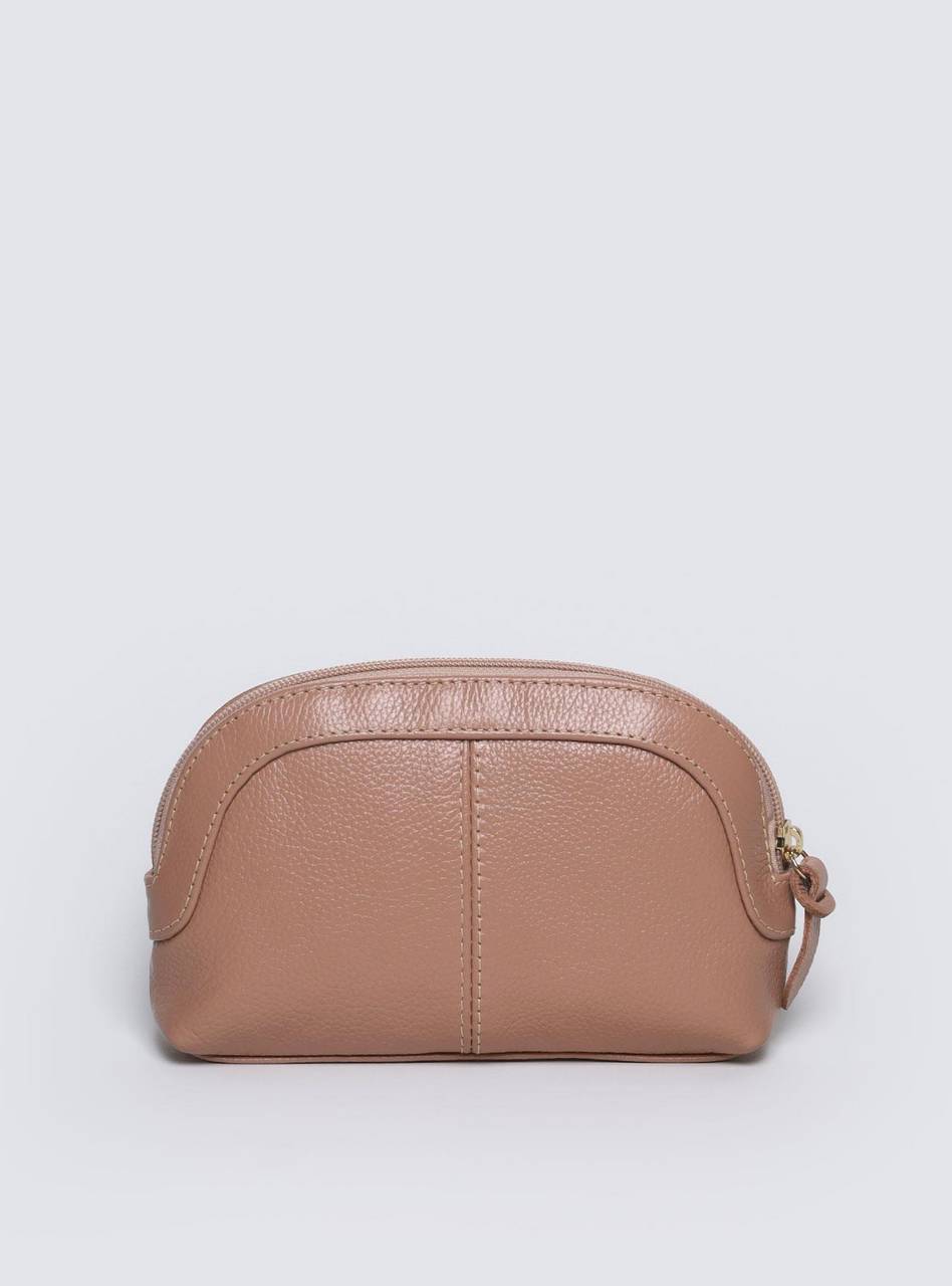 Necessaire Feminina Couro Meia Lua Nude NSI-140 - NU