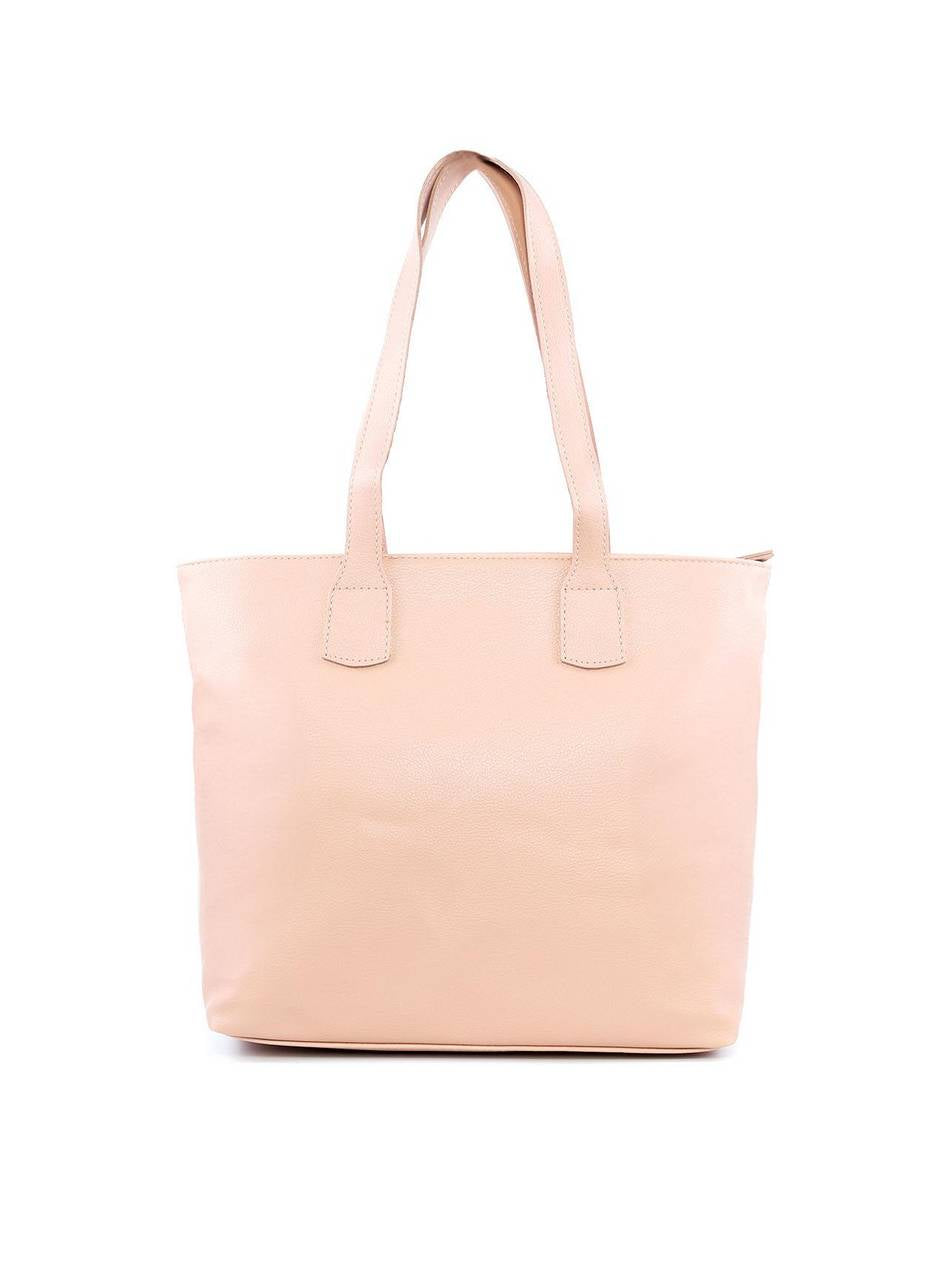 Bolsa Shopper em Tressê com Detalhe de Cinto - Nude BSI-6211 - NU