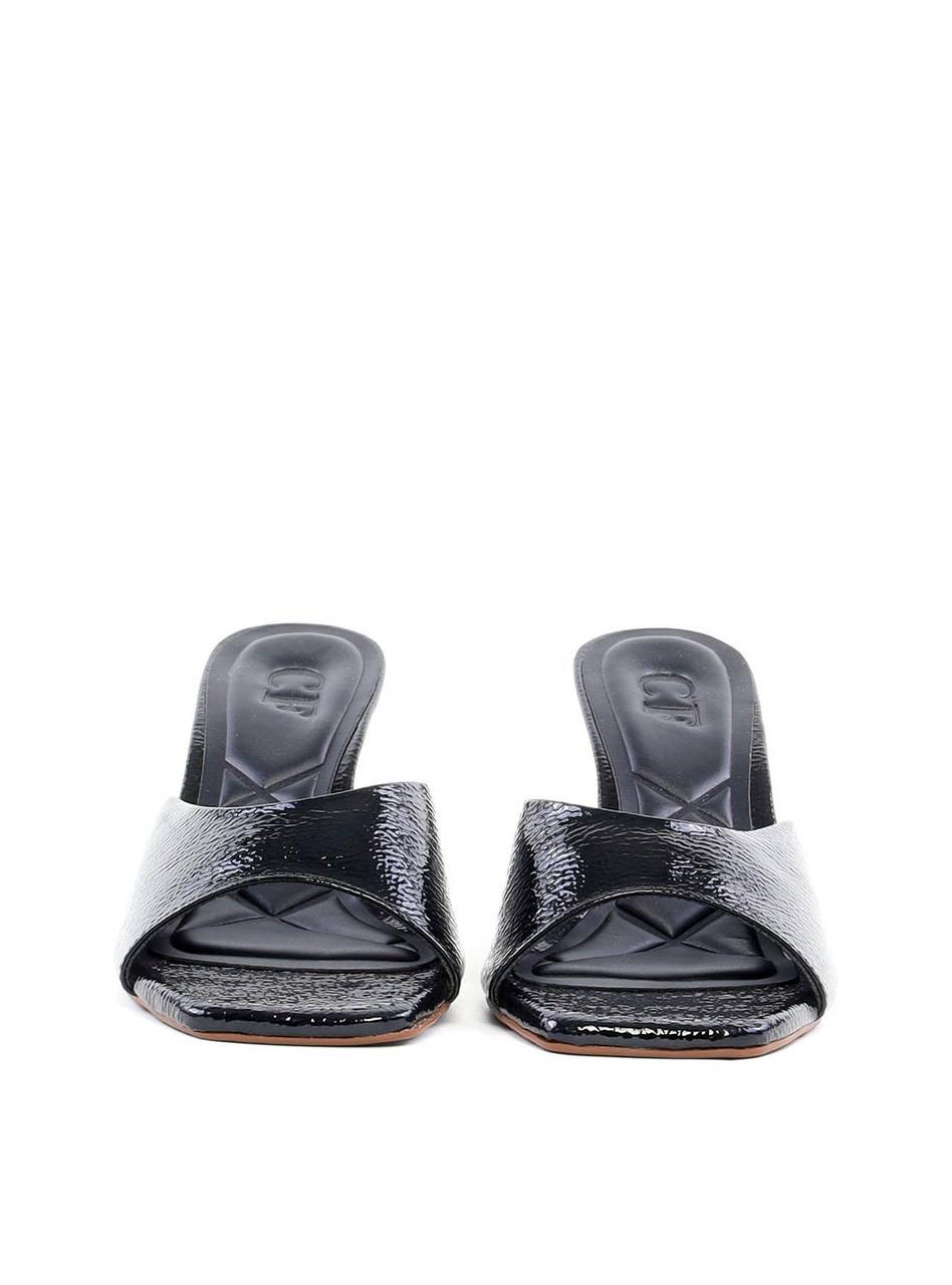 Tamanco Anabela Tira Única - Preta SDI-11894 - PR