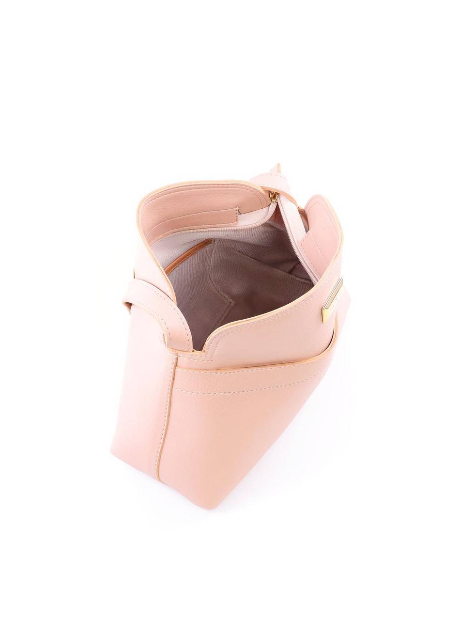 Bolsa Bag Transversal com Bolso Frontal - Nude BSI-5991 - NU