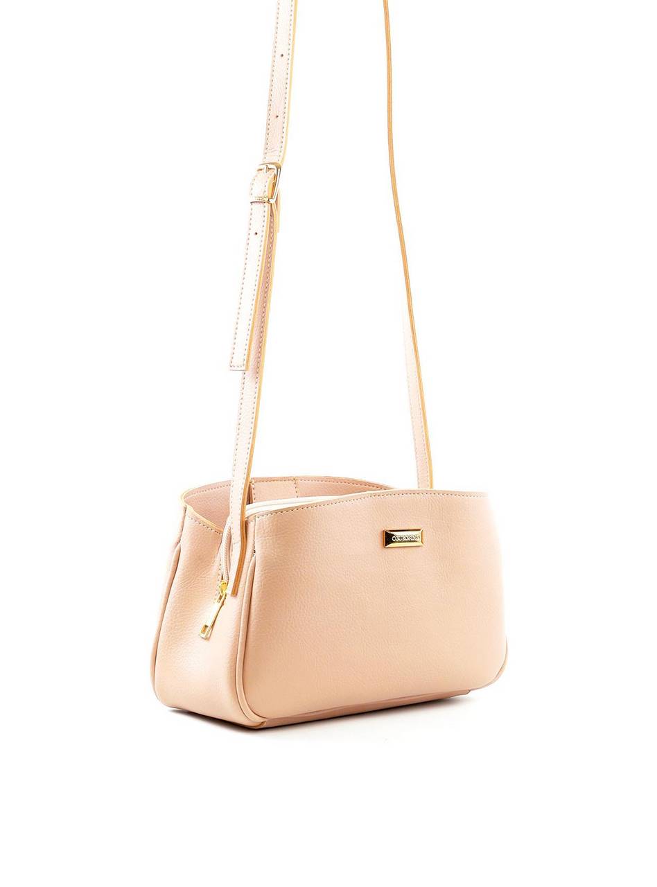 Bolsa Tote Transversal com 3 Divisórias - Nude BSI-6411 - NU