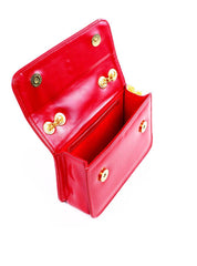 Bolsa Satchel Quadrada com Alça de Corrente - Vermelha BSI-6287 - VE