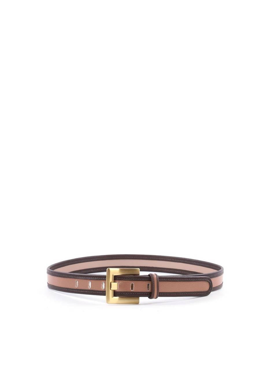 Cinto Feminino Médio com Fivela Quadrada Aço Escovado CTI-1019 - NU