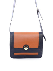 Bolsa Satchel Transversal Bicolor - Preta BSI-6093 - PR