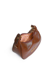 Bolsa Feminina Hobo Couro Pequena - Castor BSI-5937 - CS