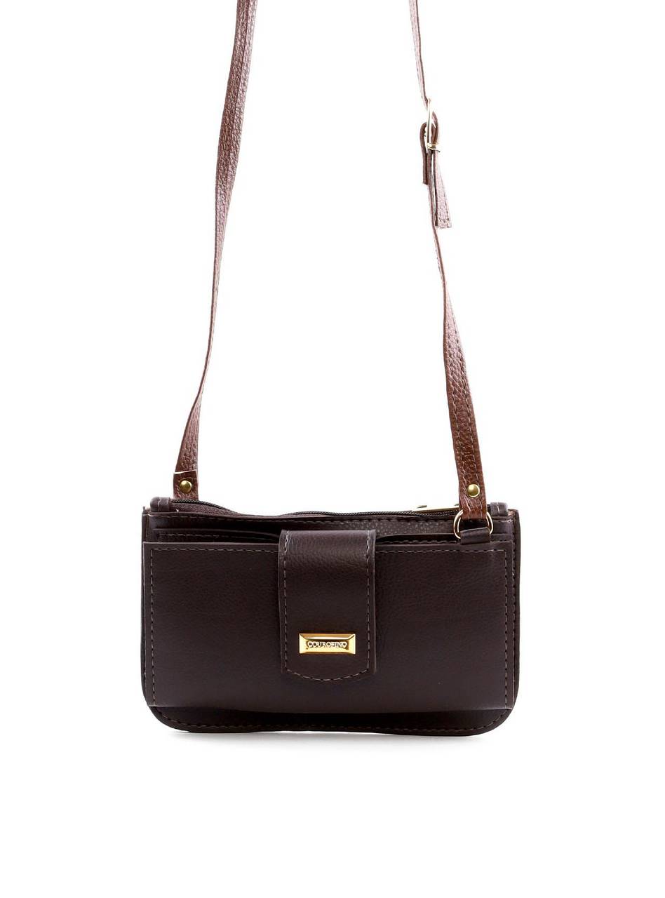 Bolsa Carteira Transversal Pequena - Cacau BSI-6430 - CA