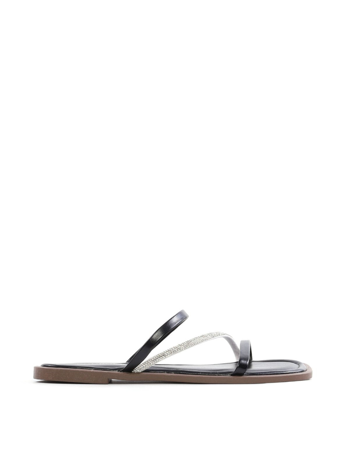 Rasteira Tiras Finas com Strass SDI-12255 - PR