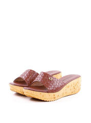 Tamanco Anabela Tira Única em Tresse - Cacau SDI-11969 - CA