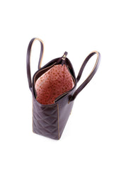 Bolsa Tote com Detalhes em Costura nas Laterais - Cacau BSI-6015 - CA