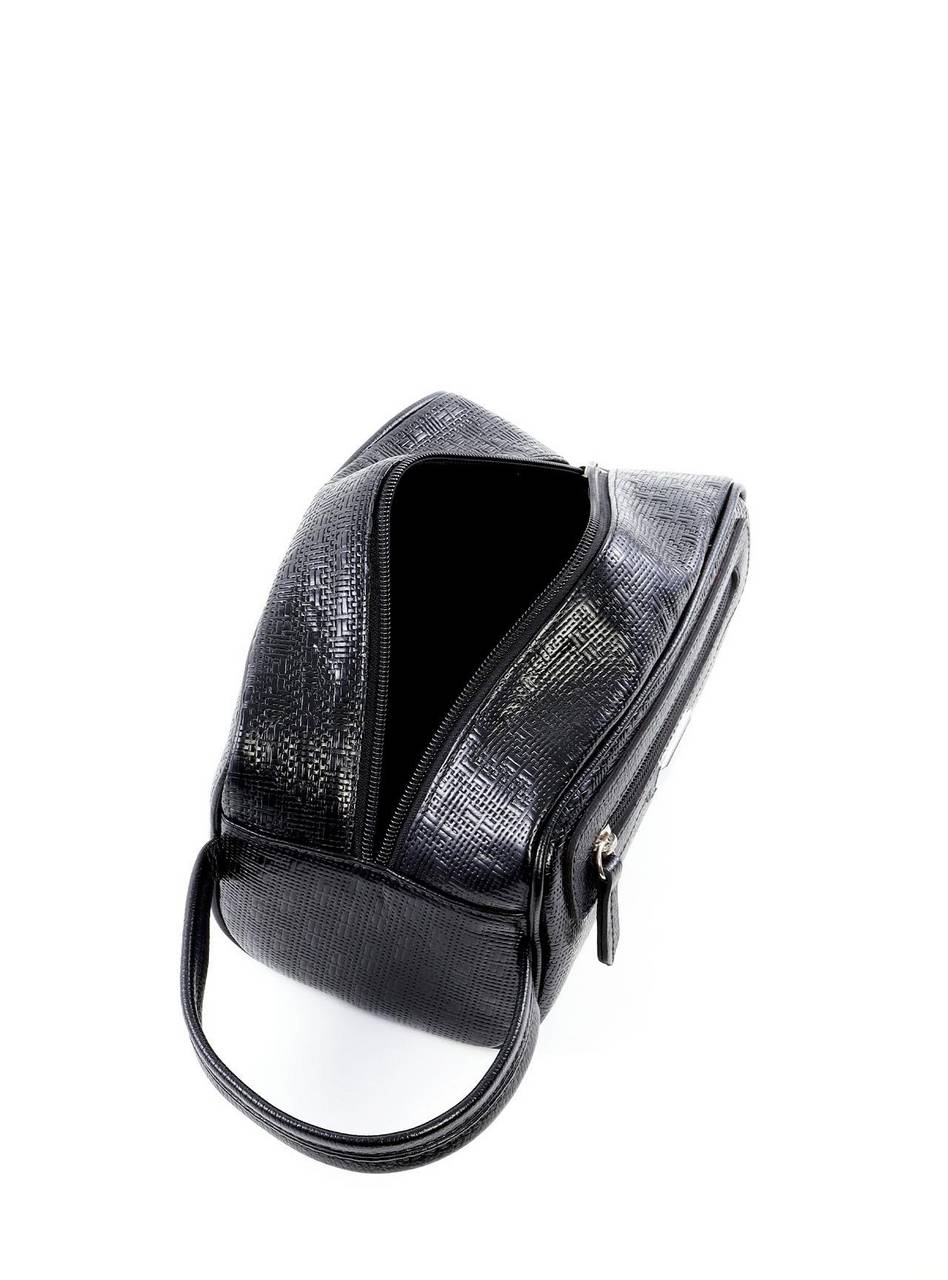 Necessaire Masculina Alça Ziper Couro Preta NSI-123 - PR