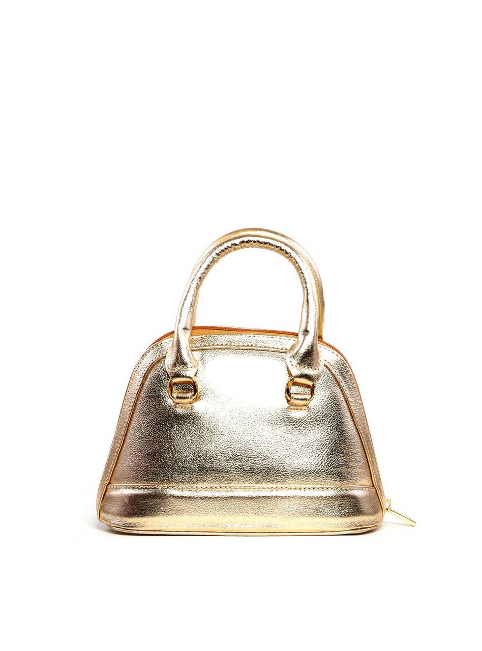 Bolsa Tote Pequena Arredondada - Ouro BSI-6239 - AU