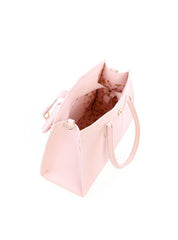 Bolsa Tote com Enfeite Meia Argola - Nude BSI-6227 - NU