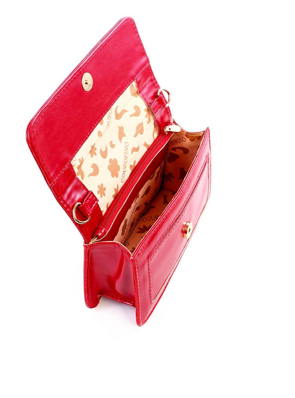 Bolsa Satchel Retangular Transversal - Vermelho BSI-6051 - VE