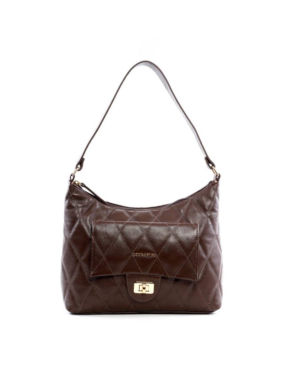 Bolsa Hobo com Costura Aparente - Cacau BSI-6445 - CA