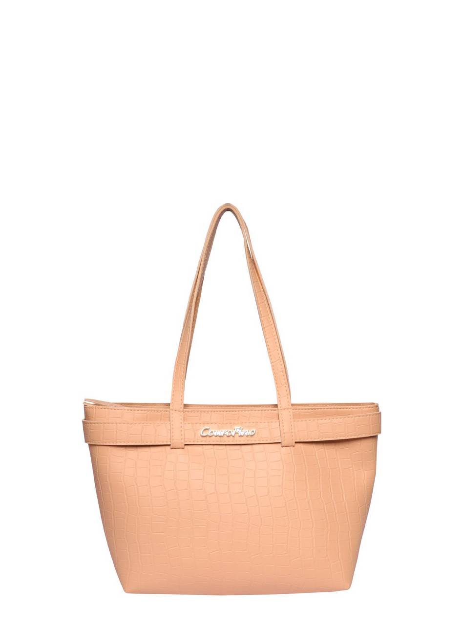 Bolsa Feminina Tote Tiracolo Nude BSI-5806 - NU