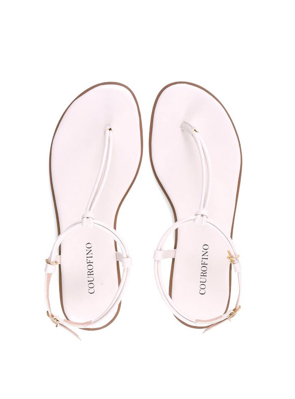 Sandália Rasteira Flat com Pingente SDI-12204 - FE