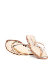 Rasteira de Dedo com Lacinho Strass - Ouro SDI-12160 - AU