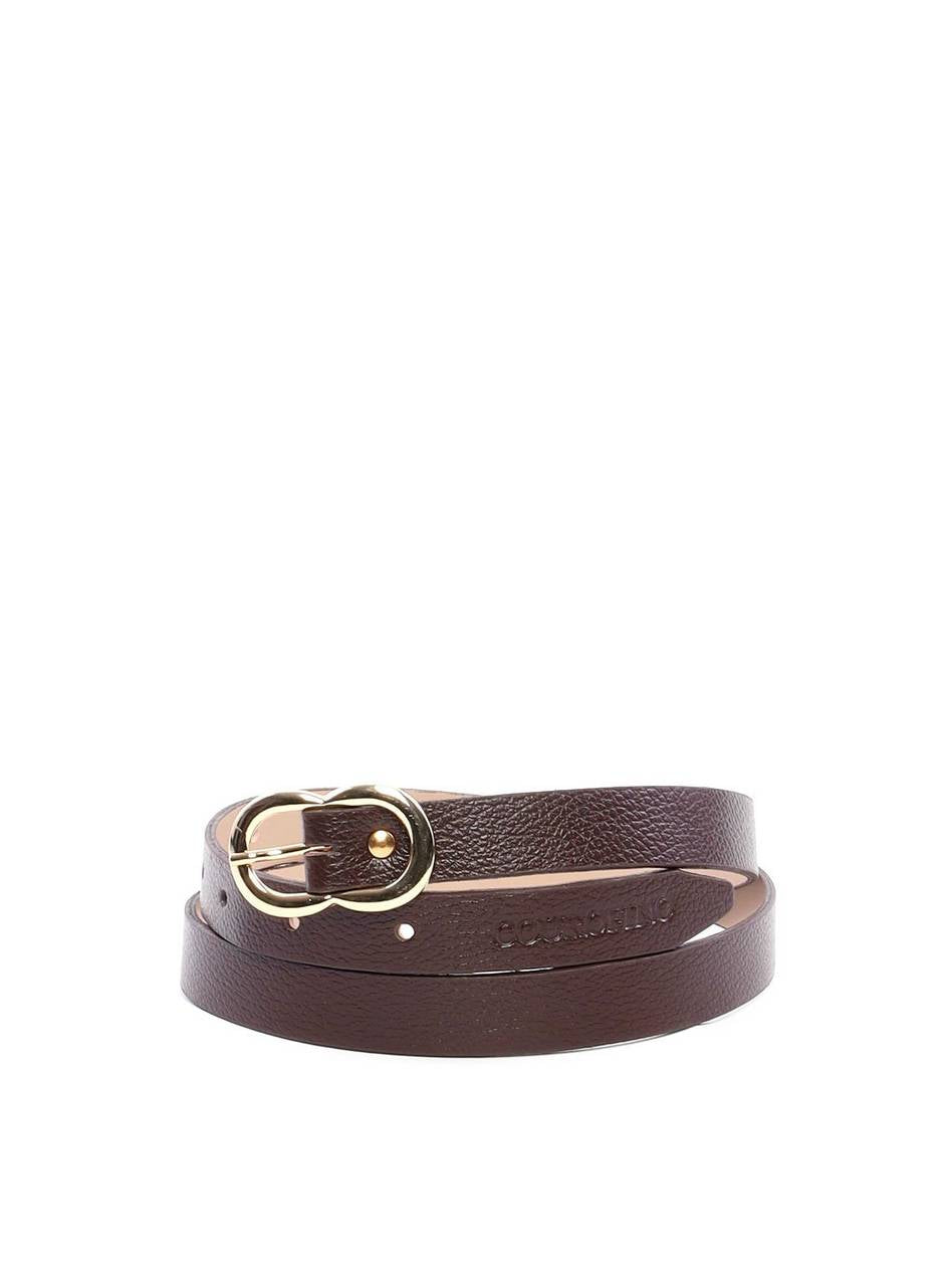 Cinto Feminino em Couro com Fivela Orgânica - Cacau CTI-989 - CA