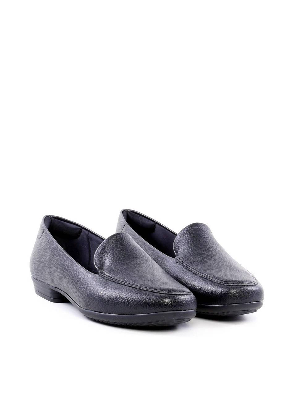 Mocassim Liso com Detalhe de Nervura - Preta SP - 12196 - PR