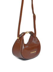 Bolsa Feminina Hobo Couro Pequena - Castor BSI-5937 - CS