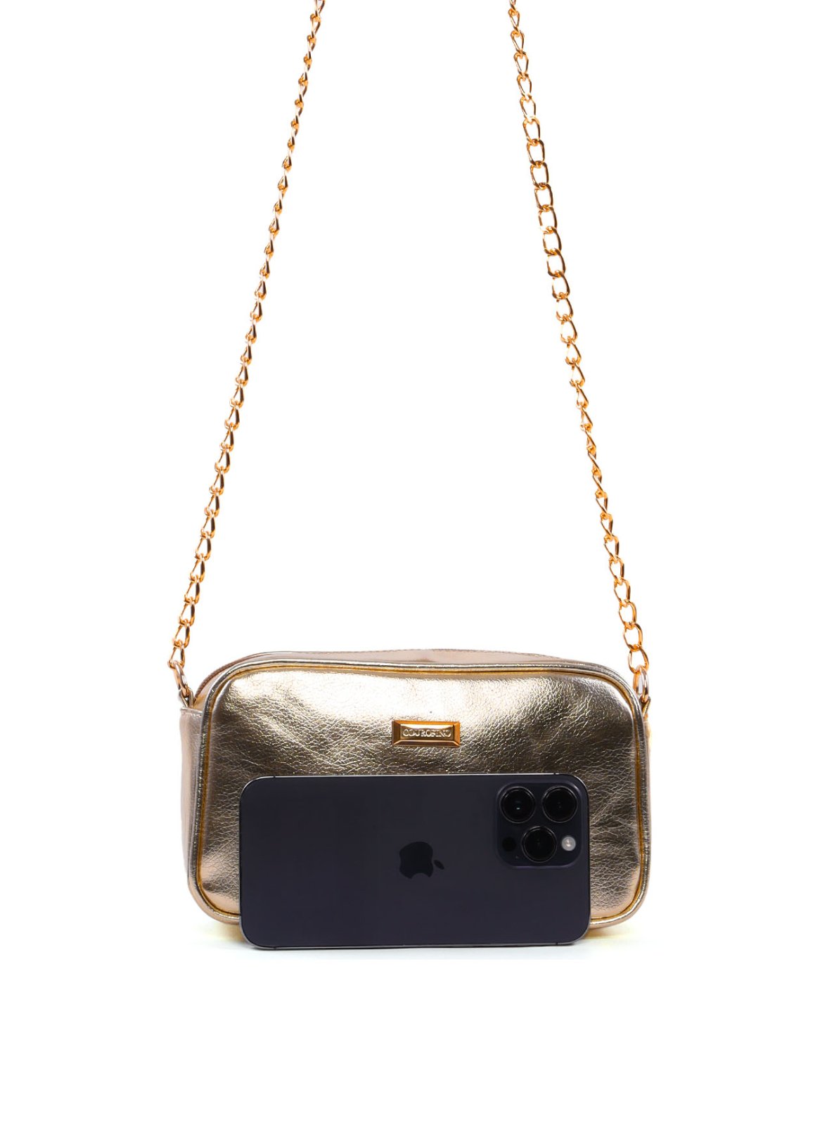 Bolsa Transversal Quadrada com Detalhe Matelassê BSI-6528 - AU