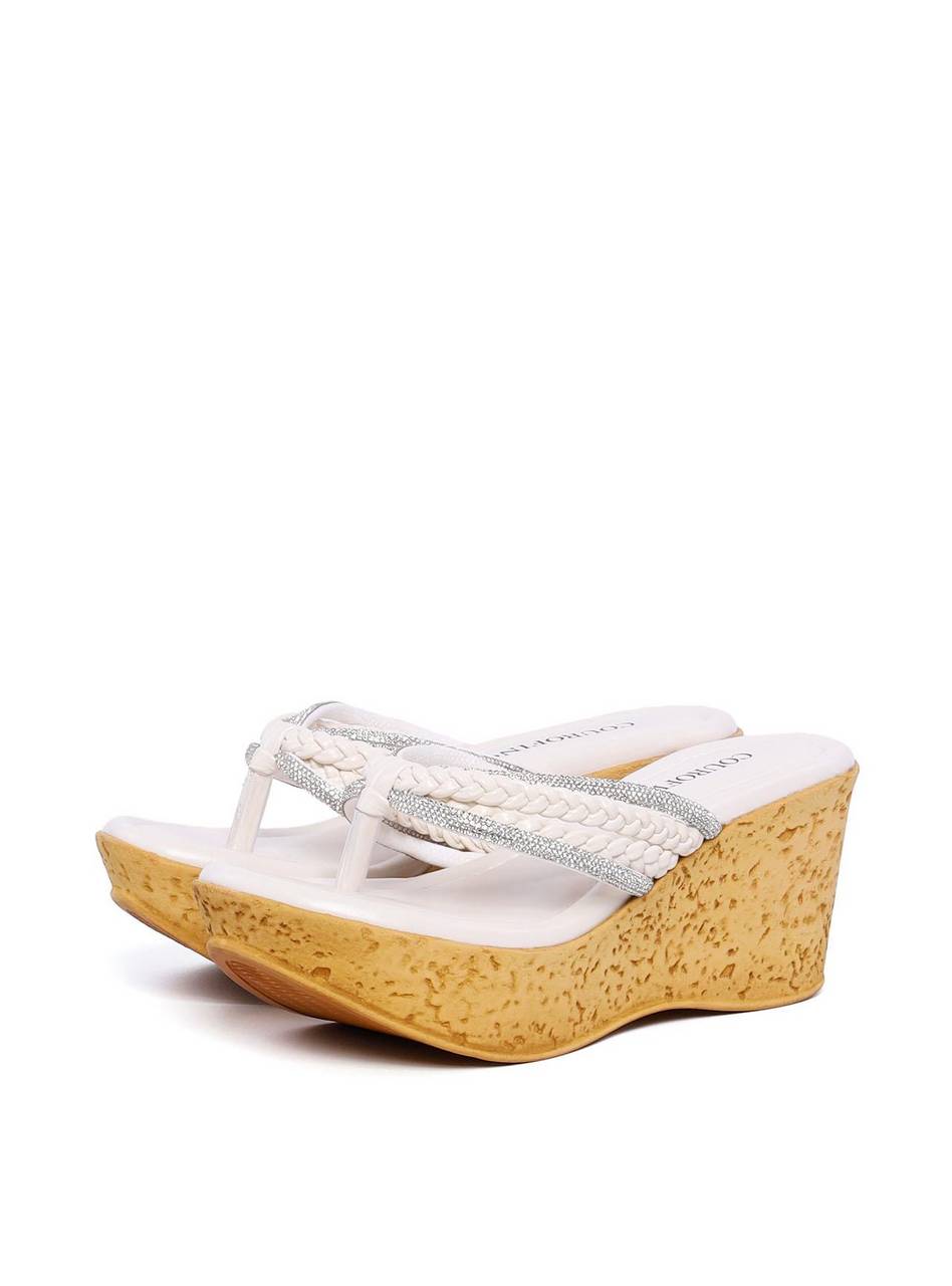 Tamanco Plataforma com Tiras e Strass - Fenno SDI-11827 - FE