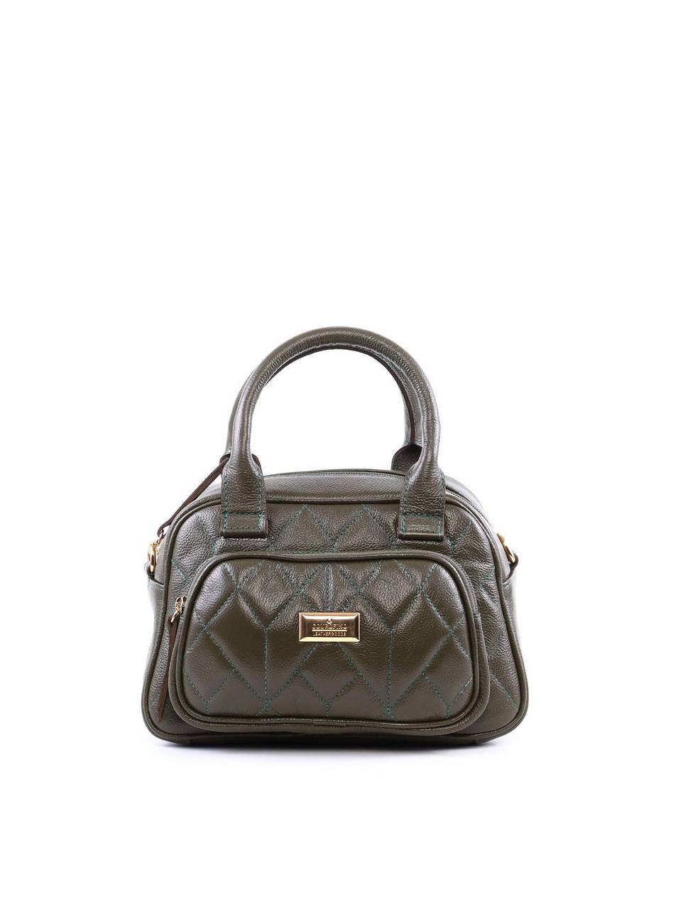 Bolsa Tote em Matelassê com Alça Dupla - Verde BSI-6367 - VD