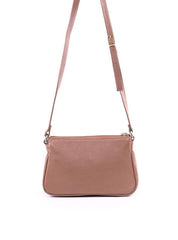 Bolsa Clutch Couro Pequena Transversal - Nude BSI-5873 - NU