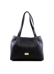 Bolsa Tote com Detalhe Drapeado - Preta BSI-6241 - PR