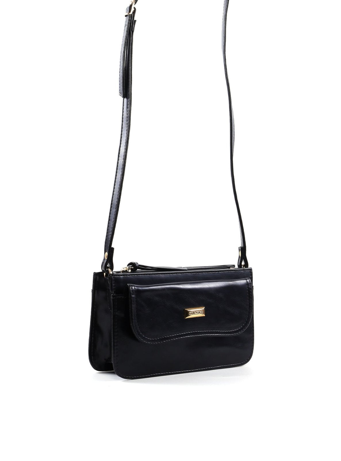 Bolsa Transversal Pequena com Bolso Frontal BSI-6539 - PR