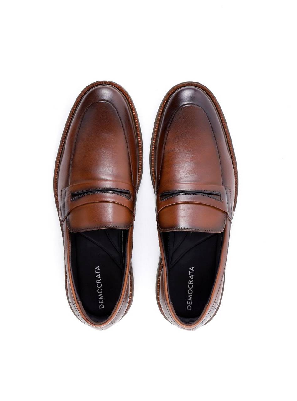 Mocassim Masculino Democrata com Tira Frontal - Castor SP-12100 - CS
