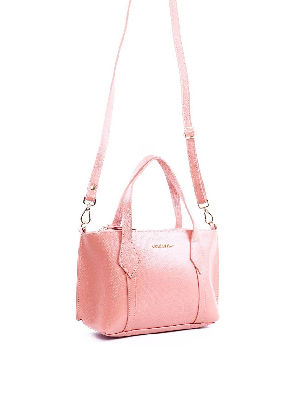 Bolsa Tote Alça Dupla Croco - Nude BSI-6329 - NU