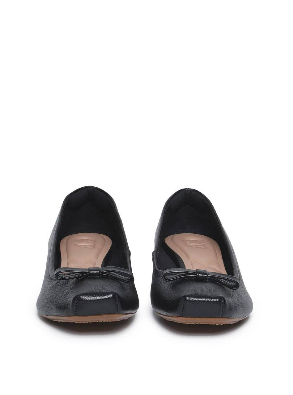 Sandália Feminina Sapatinho Couro - Preta SDI-11600 - PR
